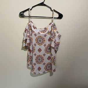 New York & Company Summer Cold Shoulder Top!